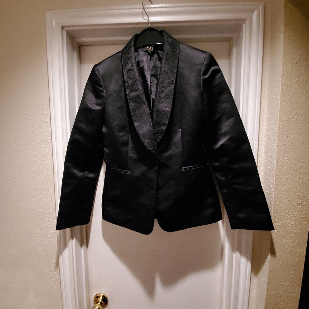 Alex Marie Silk Tuxedo Style Blazer